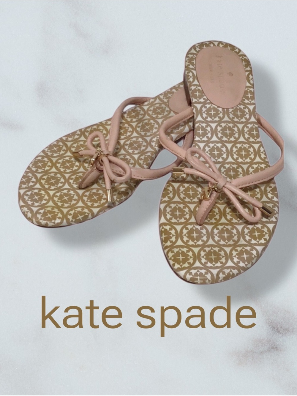 KATE SPADE‎ Mystic Bow Thong Sandals Size 7M